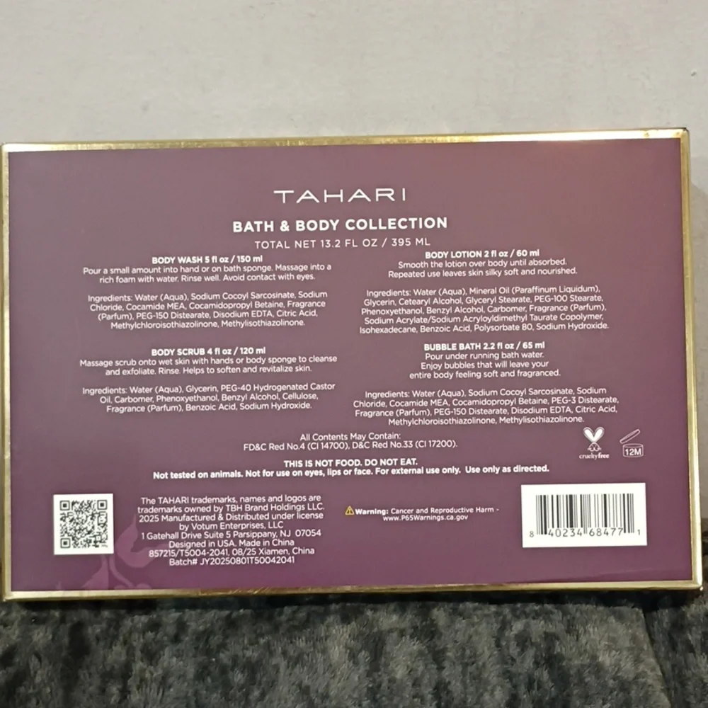 Tahari, NIB, Rose Bloom, Bath & Body Collection, 4 PIECE SET - Picture 6 of 8